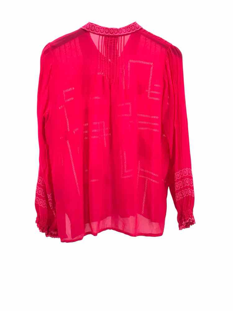 Johnny Was Size S Pink Calvin Shirt