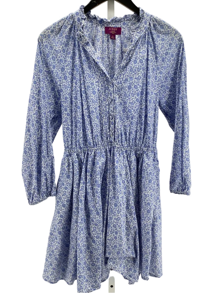 Jcrew Size M Blue & White Dress