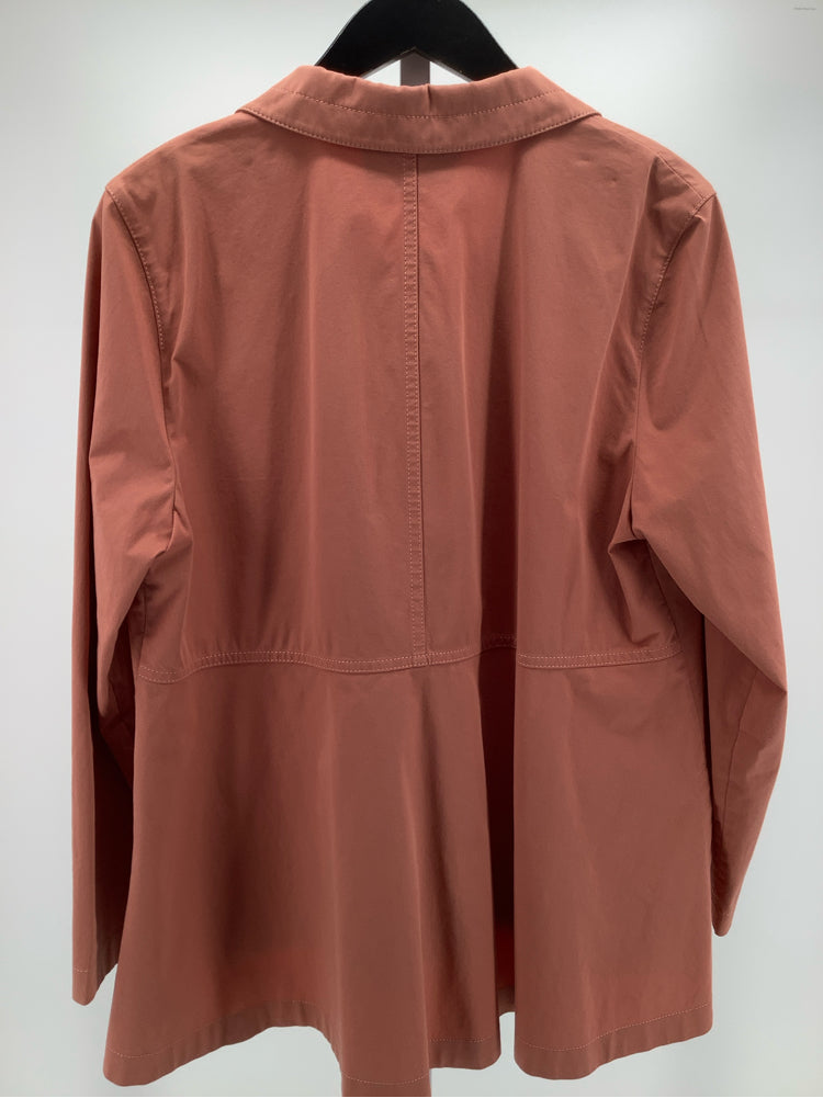 Lafayette 148 Size L Orange Jacket