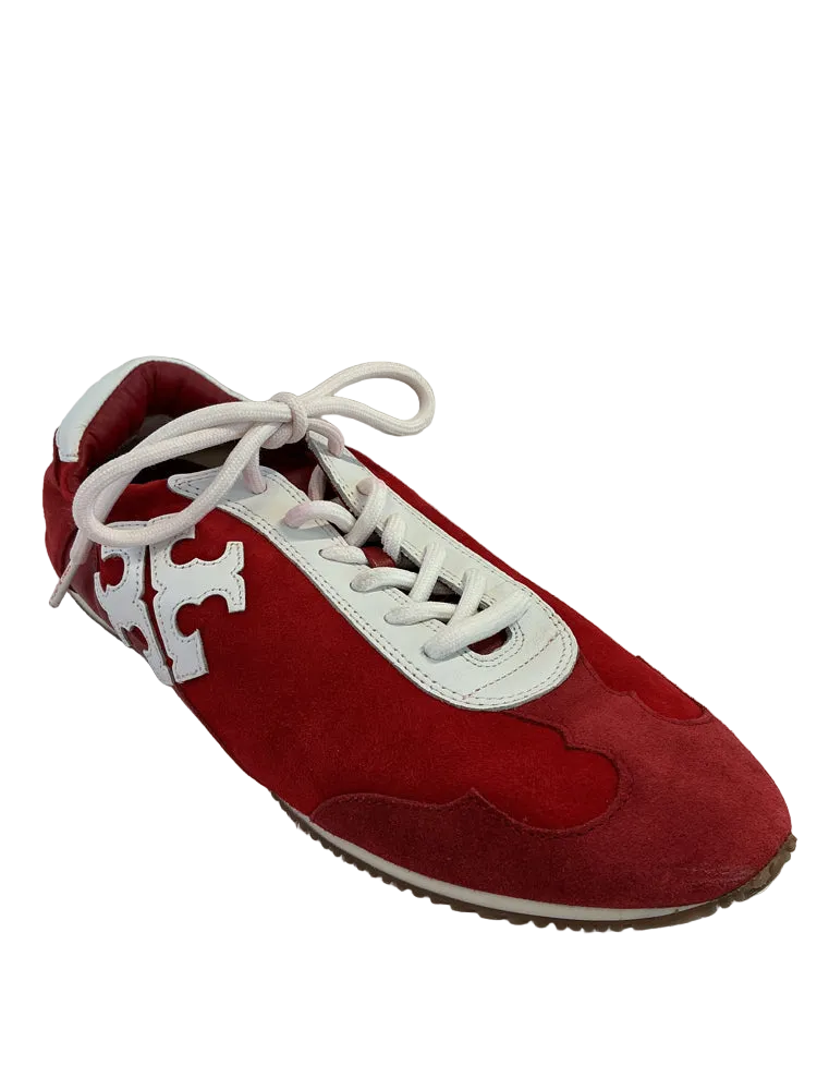 Tory Burch Shoe Size 8 Red & White Sneakers