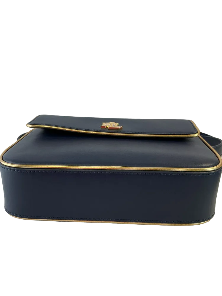 Lauren Navy & Gold Marcy Handbags