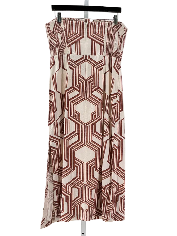 by anthropologie Size 14P Tan Multi Dress
