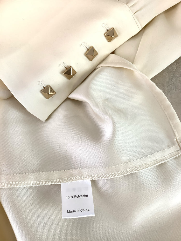 Tuckernuck Size L Cream Shirt