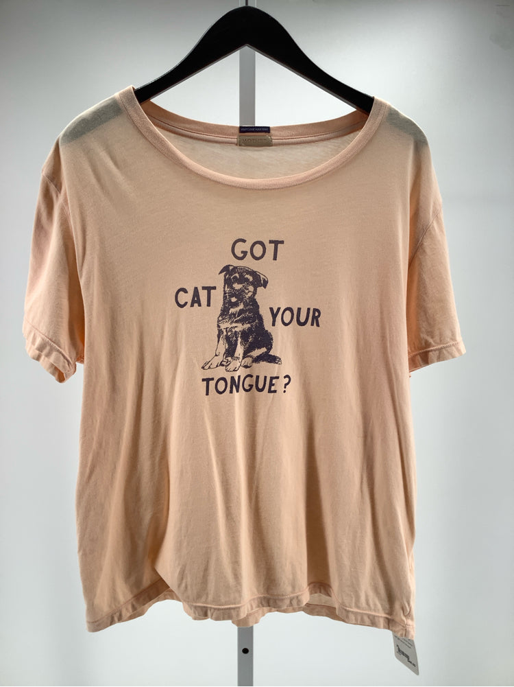 Mother Size XL Peach & Navy Shirt