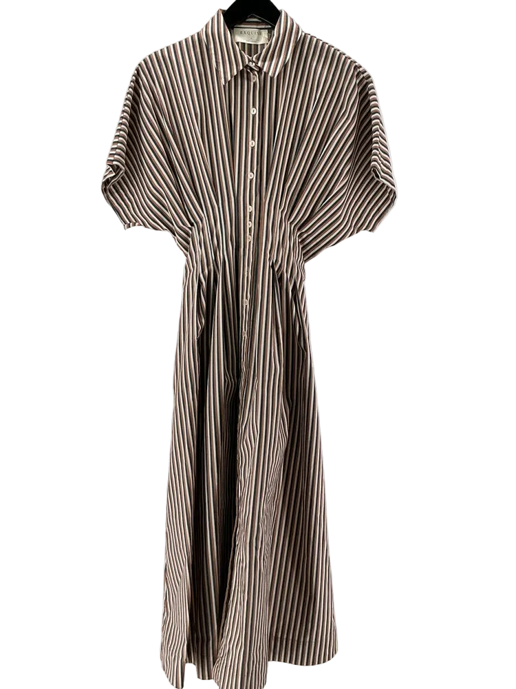 Exquise Size S Brown Multi Tobie Dress