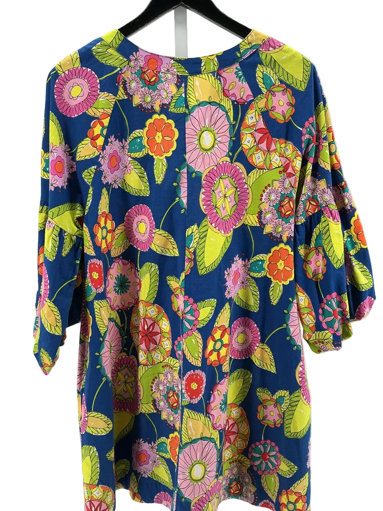Uncle Frank Size S Blue Multi Kaleidoscope Dress