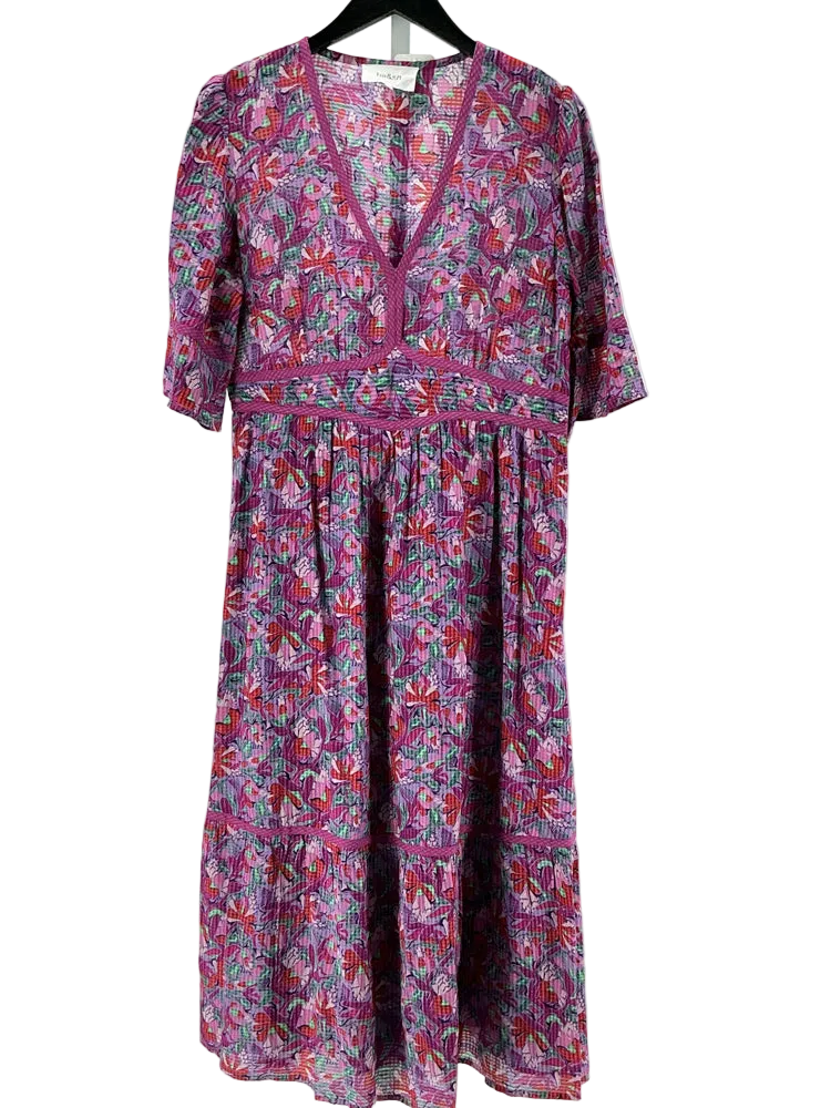 ba&sh Size L Purple multi Dress