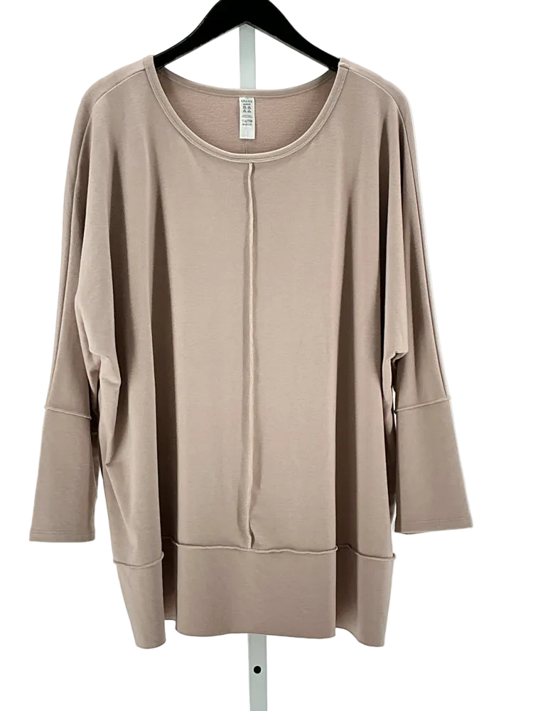 Spanx Size 1X Tan Sweatshirt