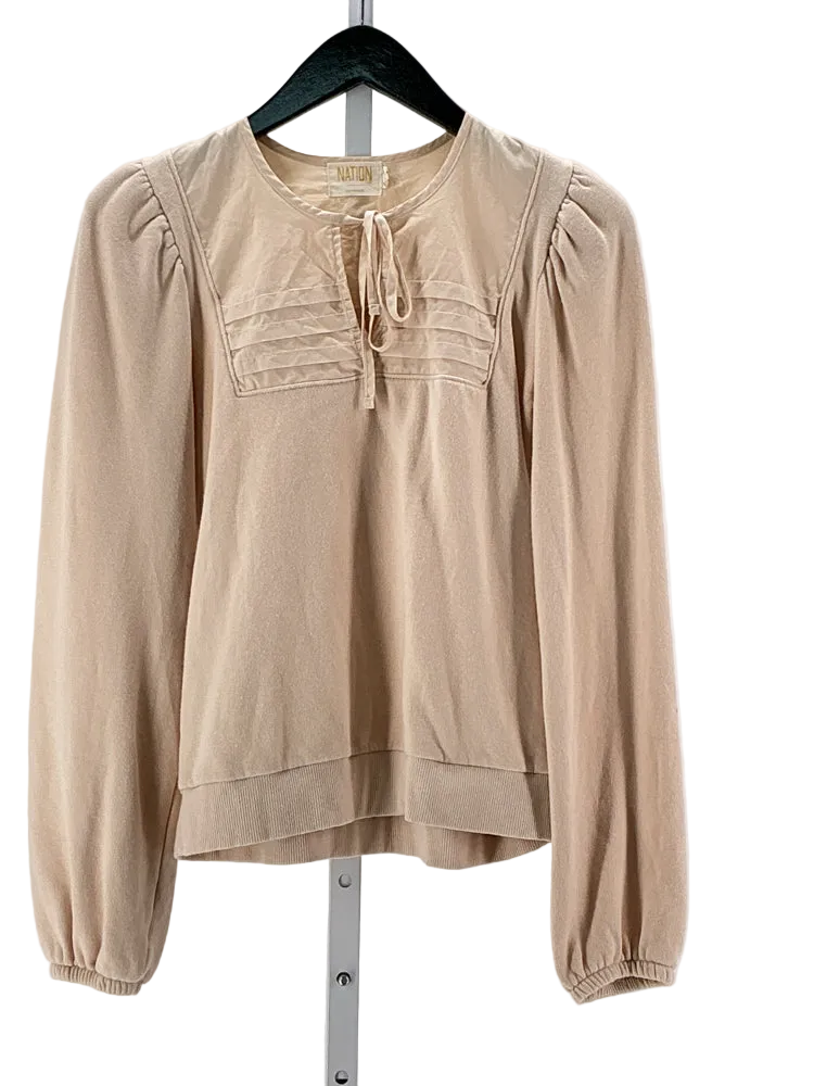 Nation Size S Tan Bonnie Sweatshirt