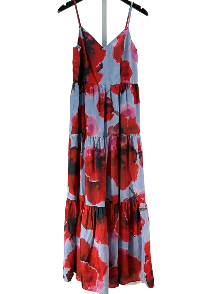 Boston Proper Size 8 Red multi Dress