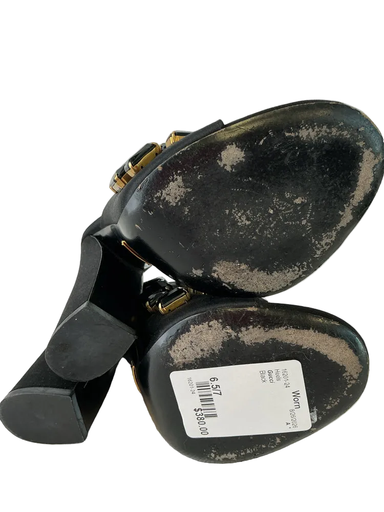 Gucci Shoe Size 6.5/7 Black Heels