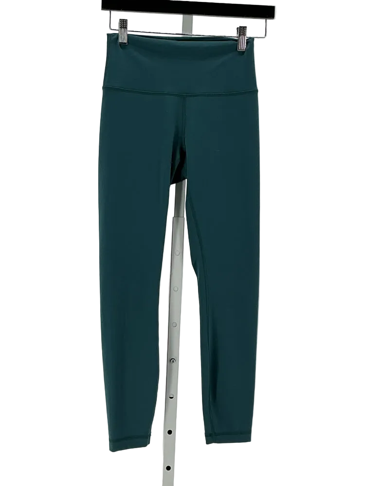 lululemon Size 6 Green Leggings