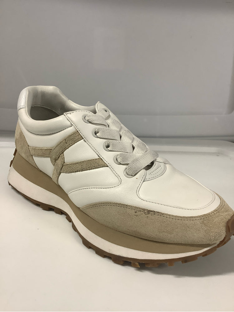 Veronica Beard Shoe Size 10 Tan & White Valentina Sneakers