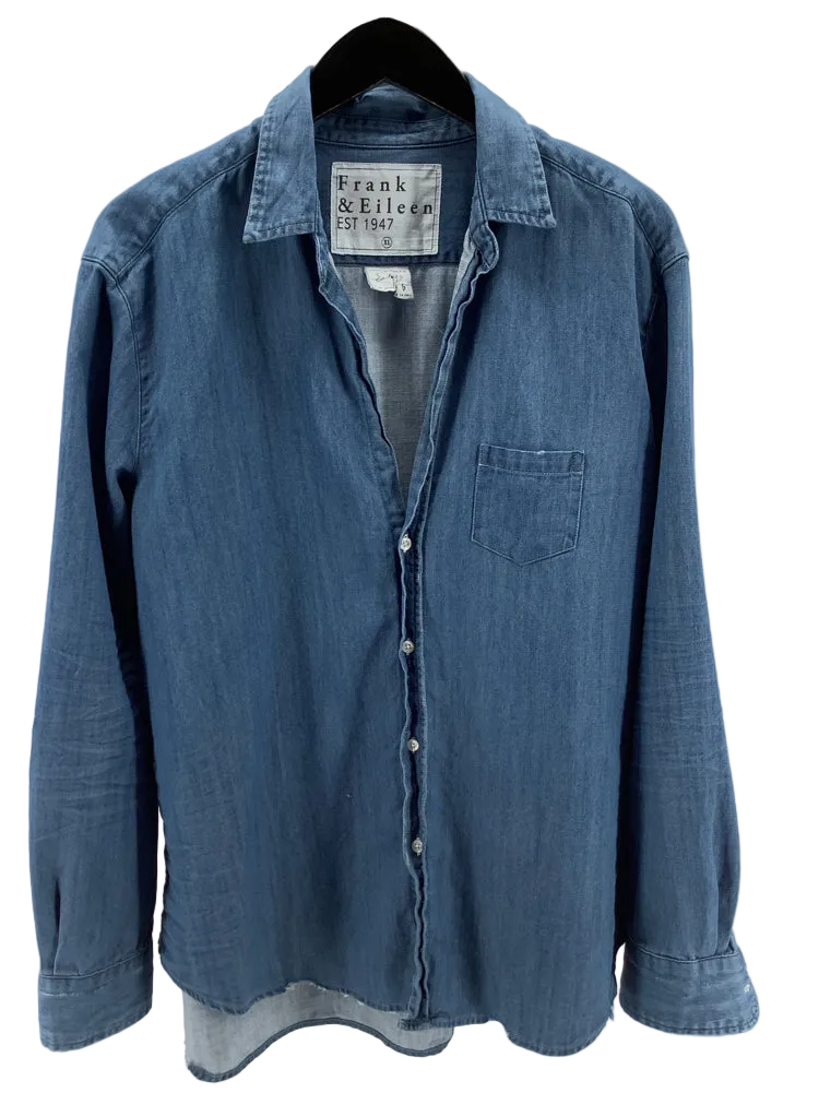 Frank & Eileen Size XL Blue Shirt