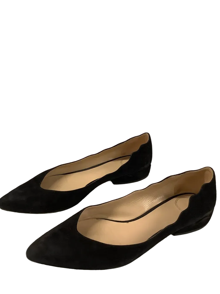 Chloe Shoe Size 9.5 Black Laurena Flats