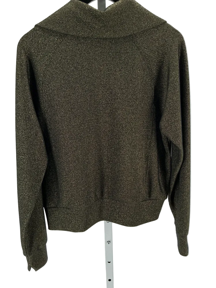 Spanx Size M Black & Gold Sweater