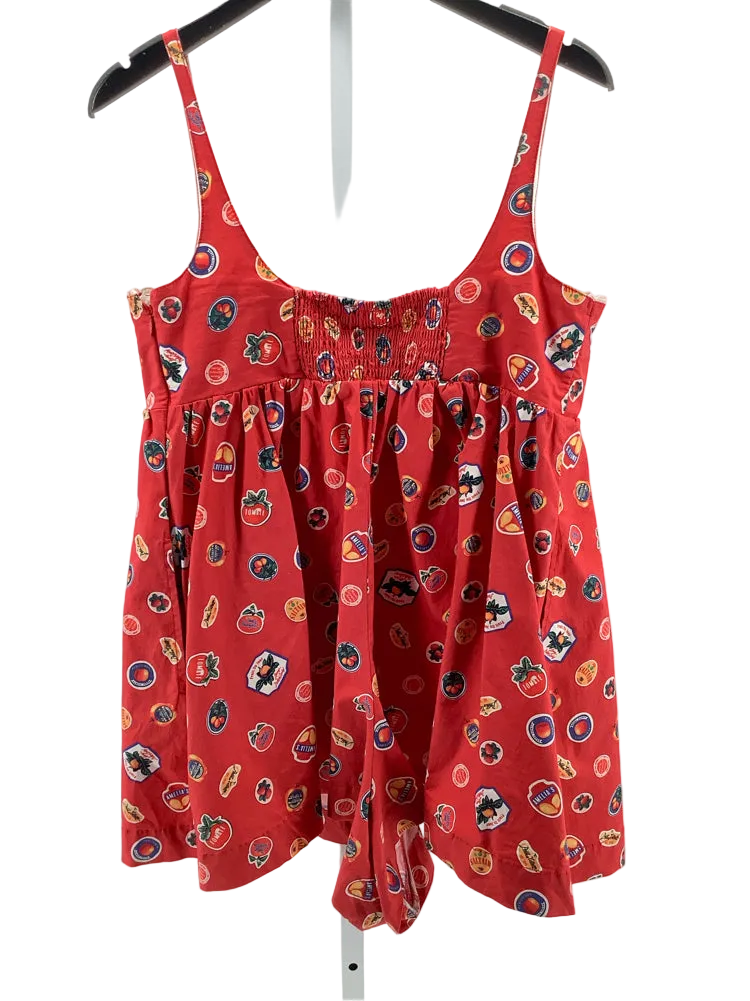 Maeve Size M Red multi Romper