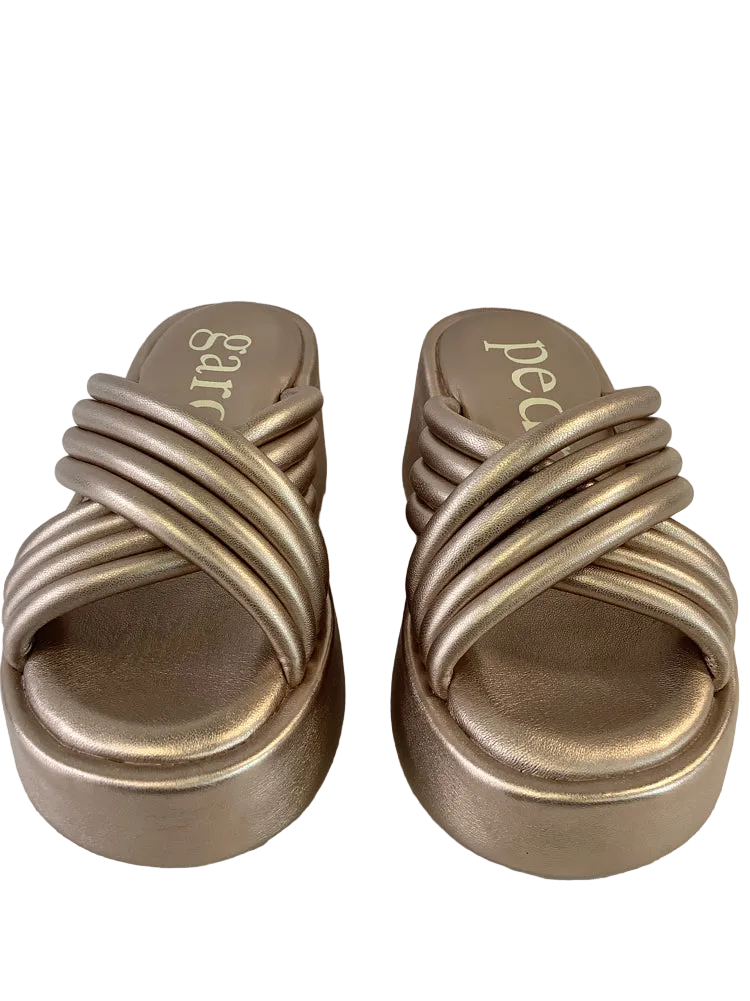 pedro garcia Shoe Size 6 Rose Gold Wedges