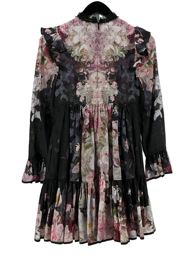 Zimmermann Size 0 Black multi Dress