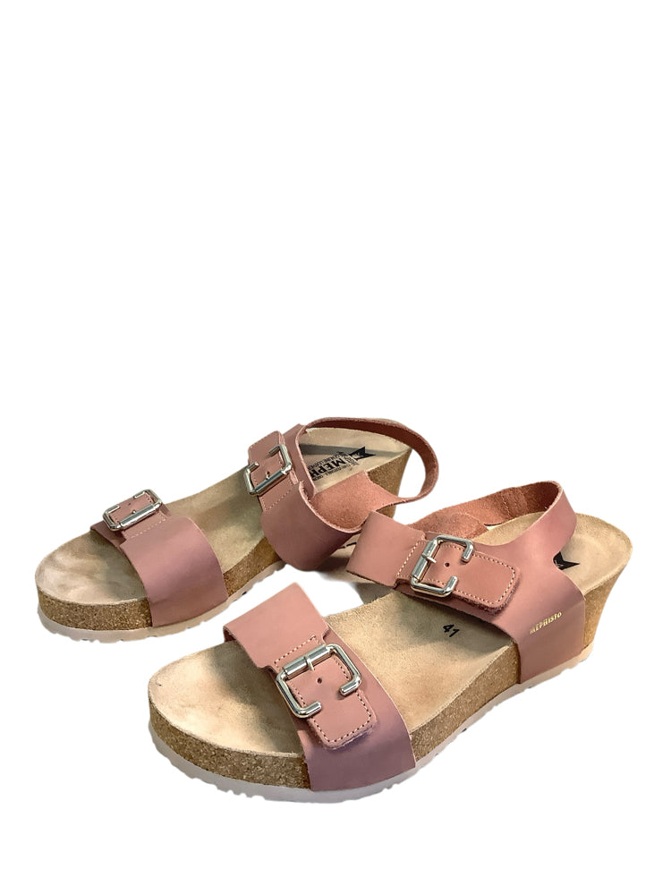 Mephisto Shoe Size 11 Pink & Tan Wedges