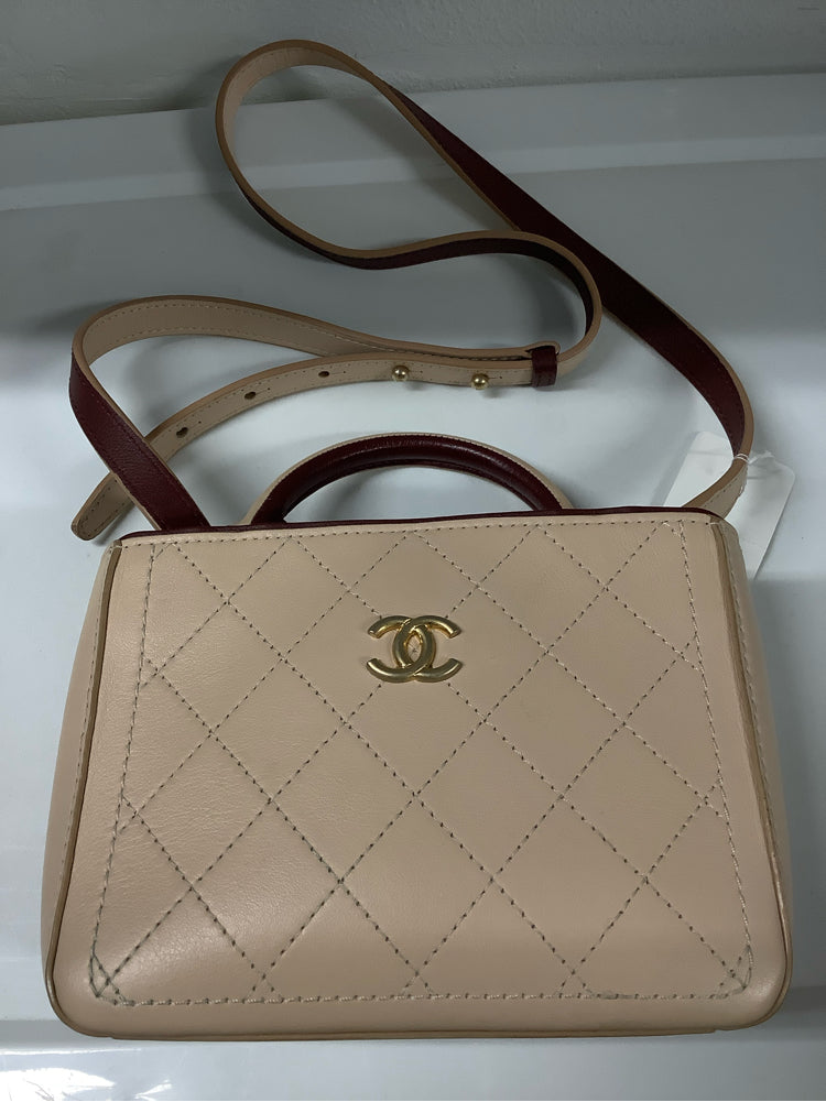 Chanel Tan & Burgundy Handbags