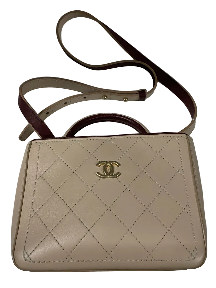 Chanel Tan & Burgundy Handbags