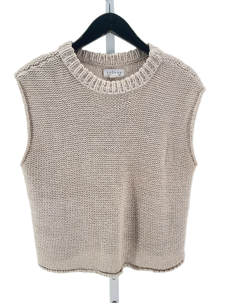 Velvet by Graham Spencer Size XS Tan Sage Sweater