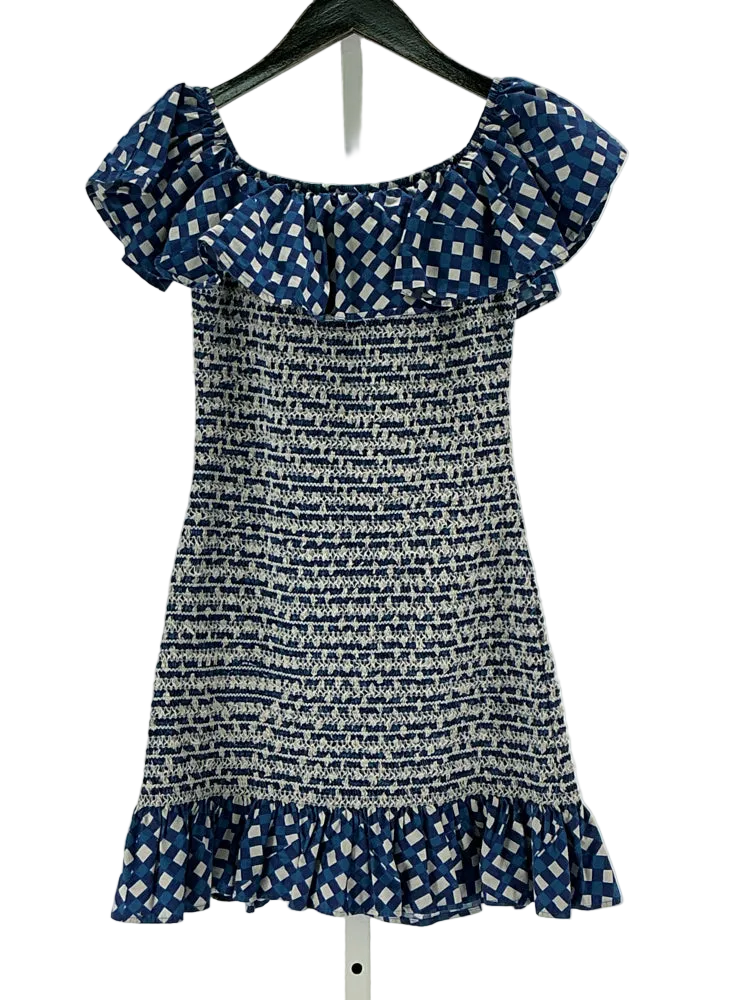 Corey Lynn Calter Size S Blue & White Dress