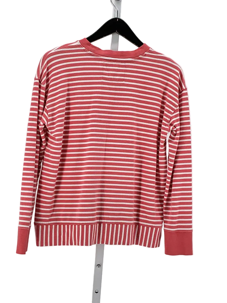 Alice Walk Size S Orange & White Sweatshirt