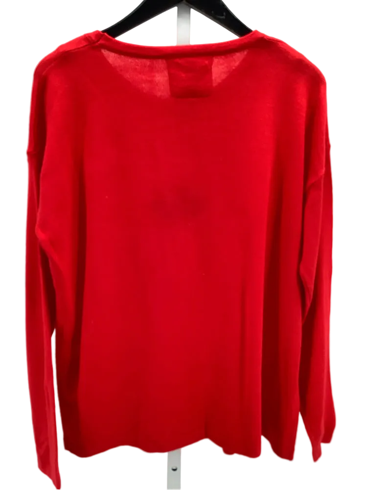 Just Madison Size L Red multi Sweater