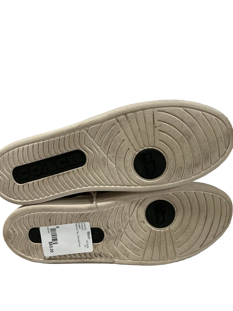 Coach Shoe Size 9 Black & Tan Sneakers