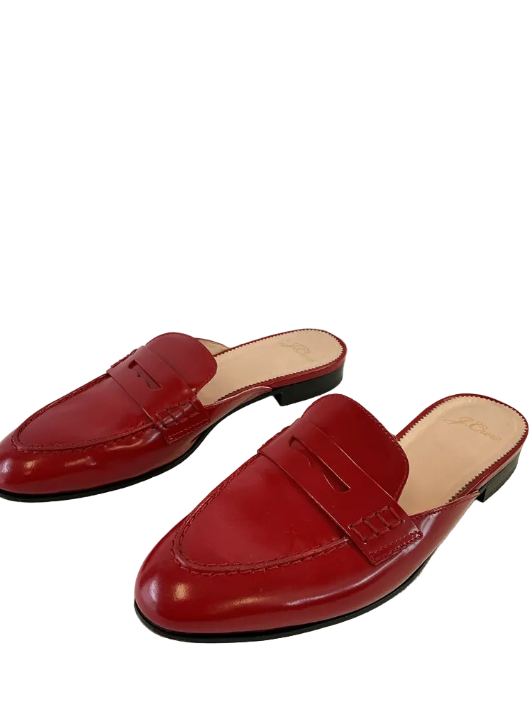Jcrew Shoe Size 7 Red Mules