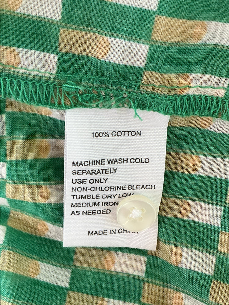 Trovata Size L Green multi Shirt