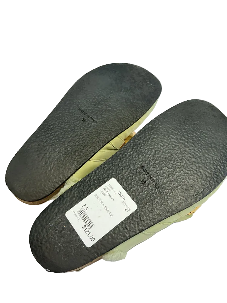 JW Anderson Shoe Size 7.5 Green Mules