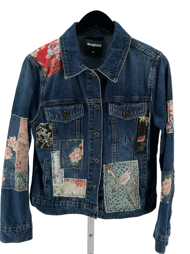Desigual Size M Denim Multi Jacket