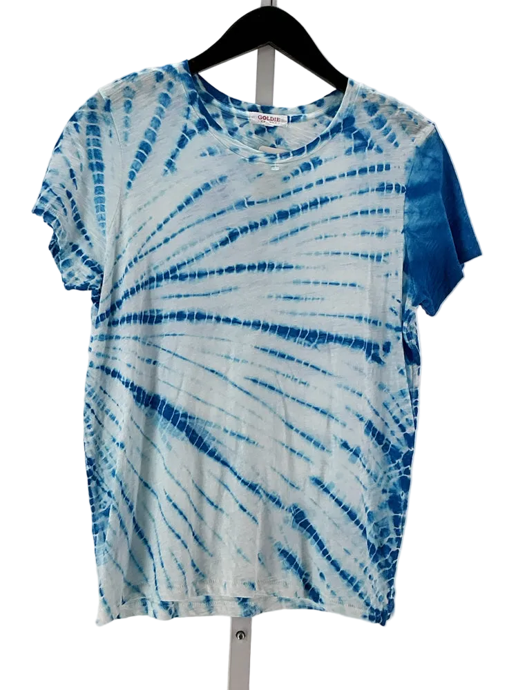 Goldie Size M Blue & White T-shirt