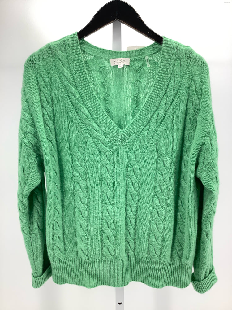 Kinross Size M Green Casey Sweater