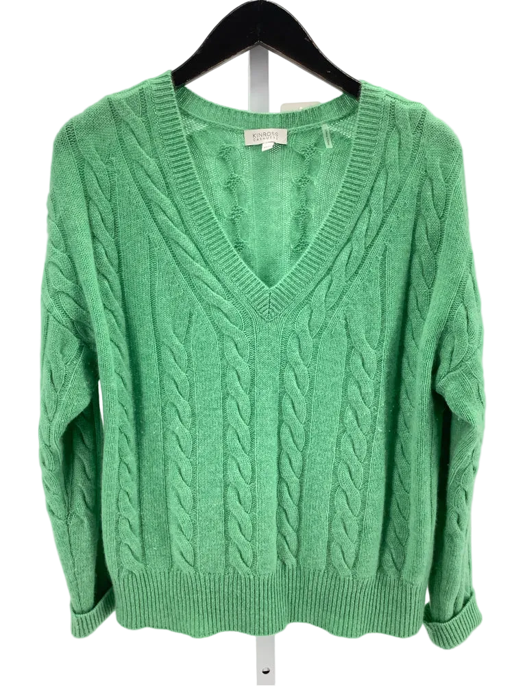 Kinross Size M Green Casey Sweater