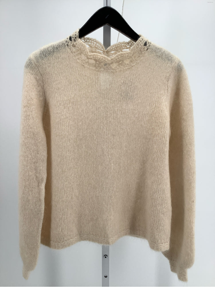 La Maille Sezane Size M Tan Kethy Sweater