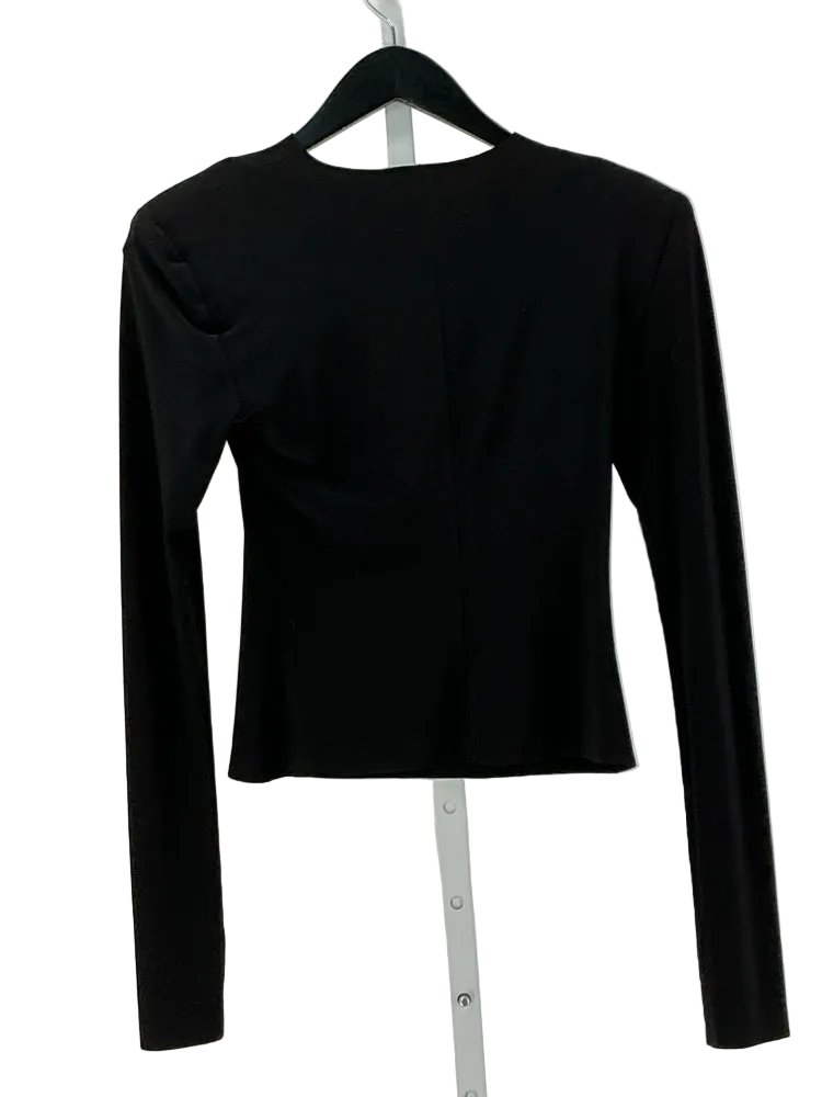 Norma Kamali Size XS Black Shirt