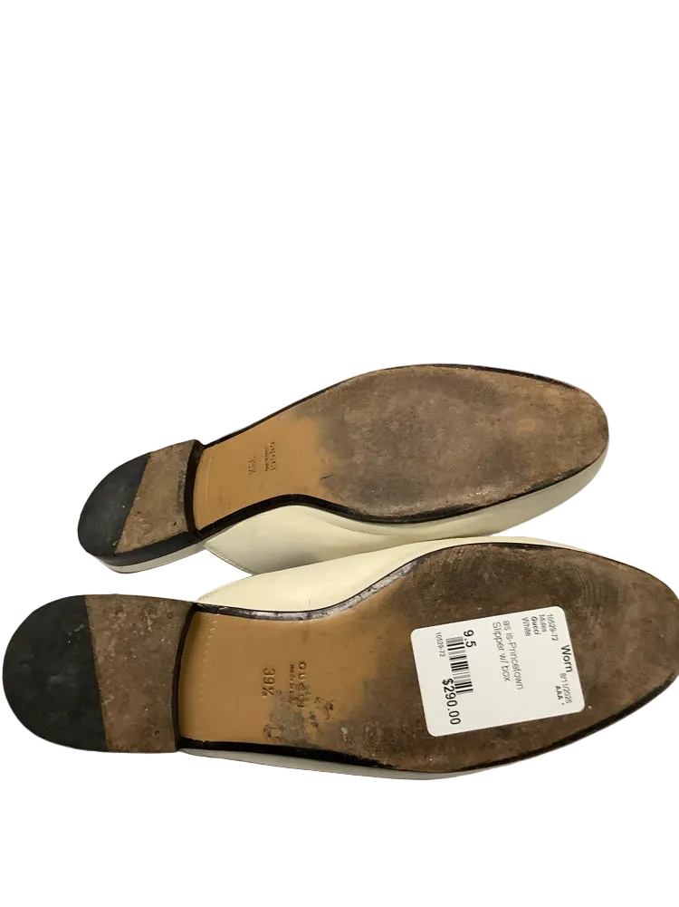 Gucci Shoe Size 9.5 White Mules