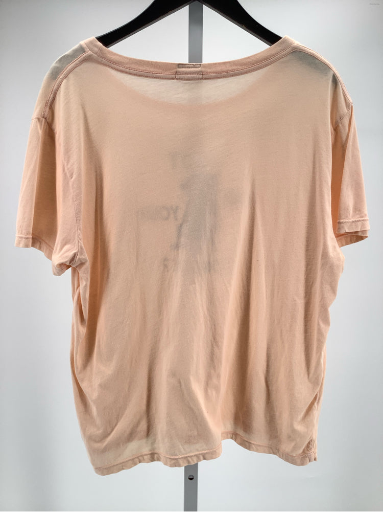 Mother Size XL Peach & Navy Shirt