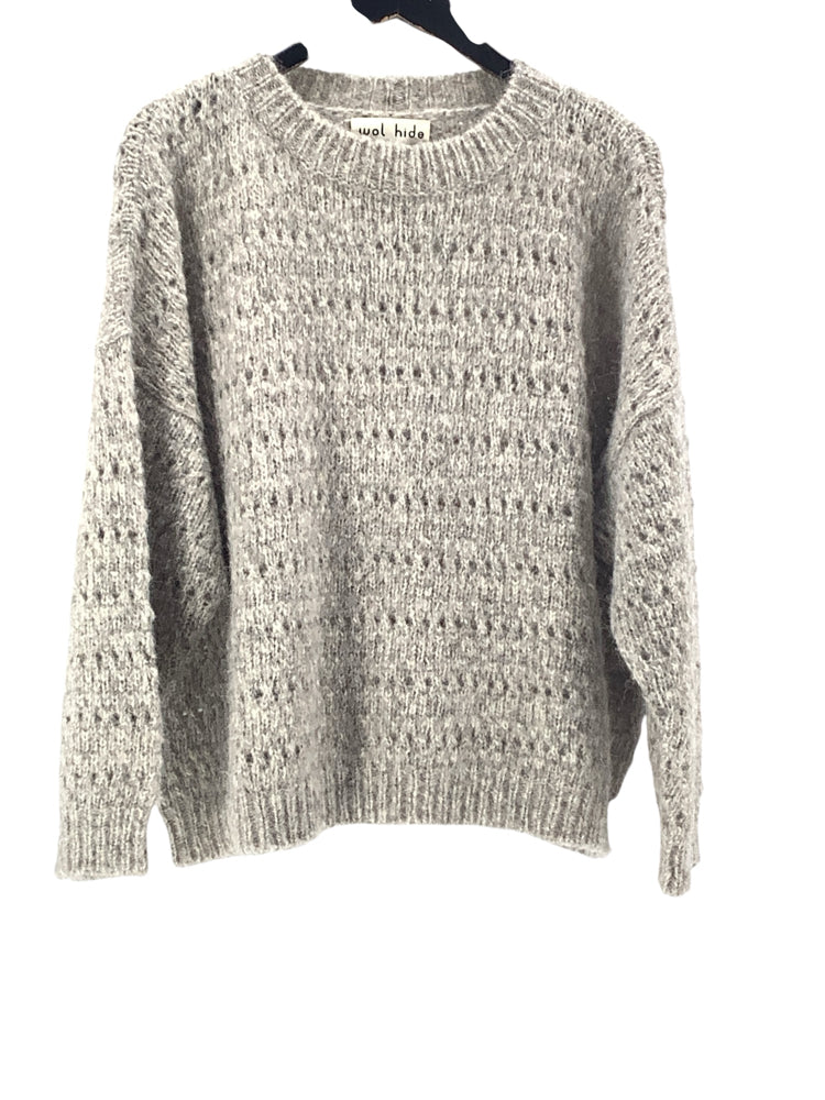 wol hide Size M/L Gray Sweater