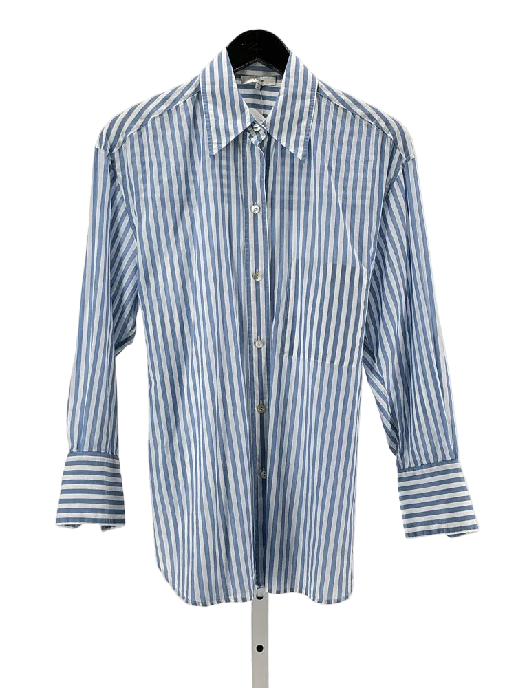 Vince Size S Blue & White Shirt