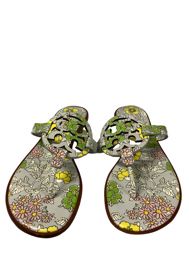 Tory Burch Shoe Size 9 Light Blue Multi Miller Sandals