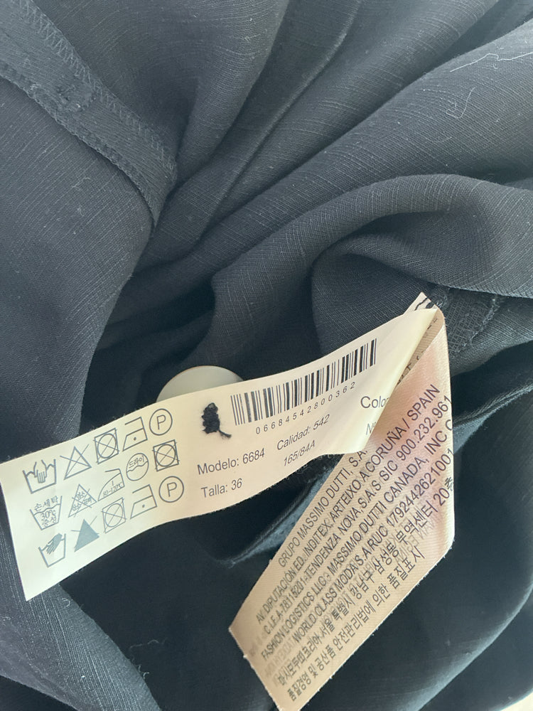 Massimo Dutti Size 4 Black Jumpsuit