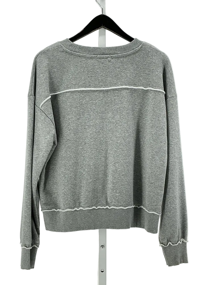 Evereve Size L Gray Sweatshirt