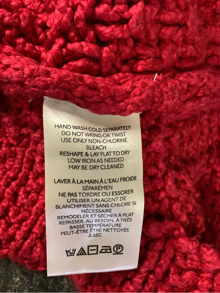 Free People Size S Red Cutting Edge Sweater