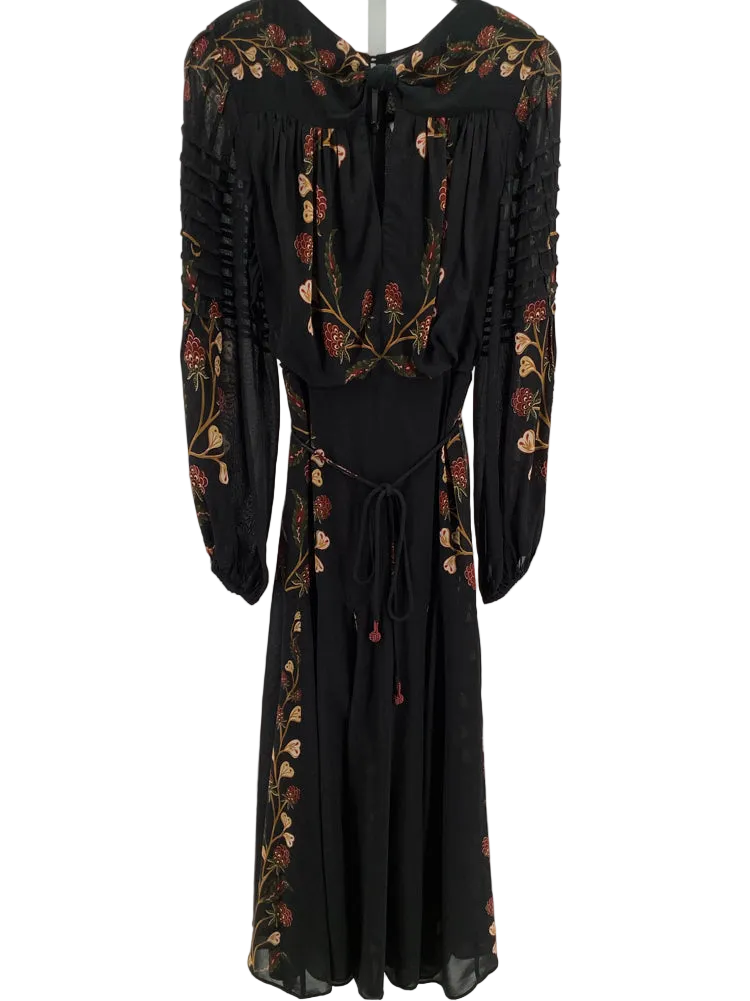 Farm Rio Size M Black multi Dress