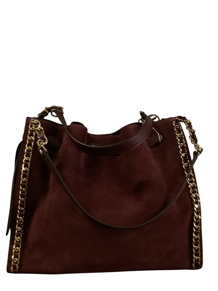 Michael Kors Burgundy Mina Handbags